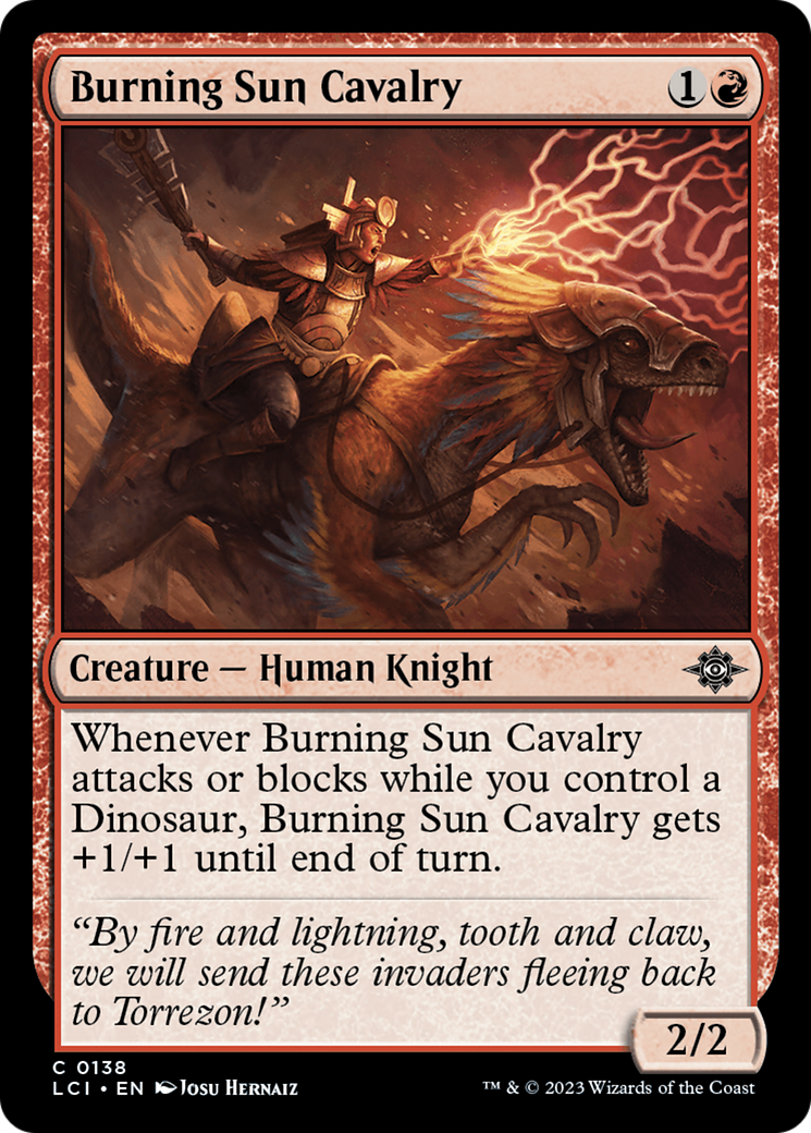 Burning Sun Cavalry [The Lost Caverns of Ixalan] | Odin's Place