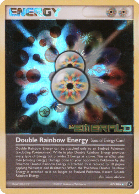 Double Rainbow Energy (87/106) (Stamped) [EX: Emerald] | Odin's Place