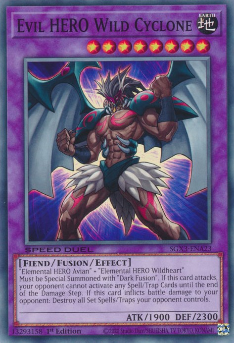 Evil HERO Wild Cyclone [SGX3-ENA23] Common | Odin's Place