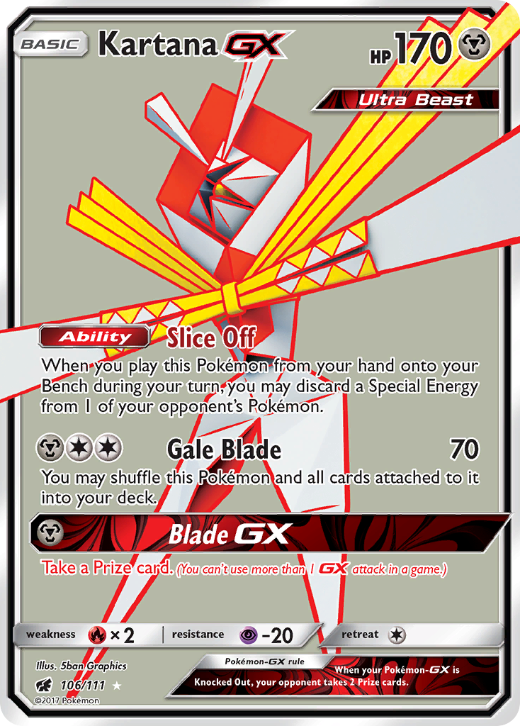 Kartana GX (106/111) [Sun & Moon: Crimson Invasion] | Odin's Place