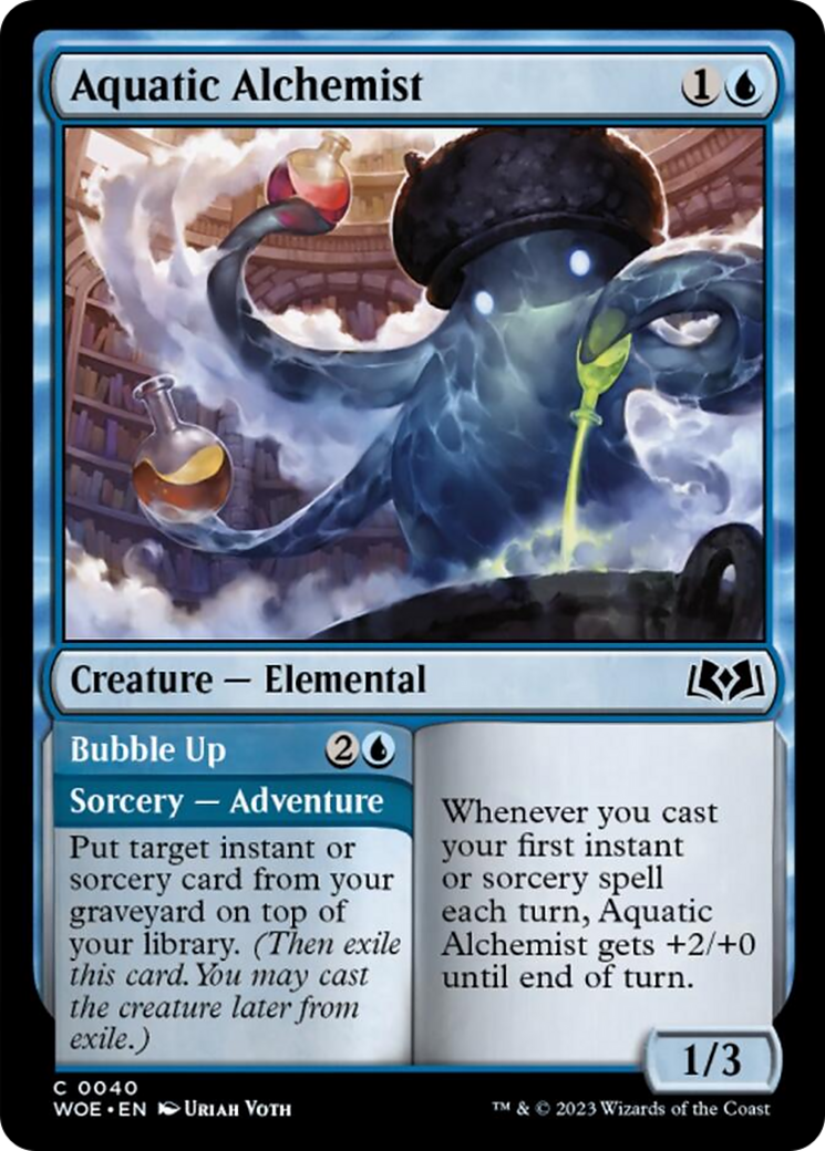 Aquatic Alchemist // Bubble Up [Wilds of Eldraine] | Odin's Place