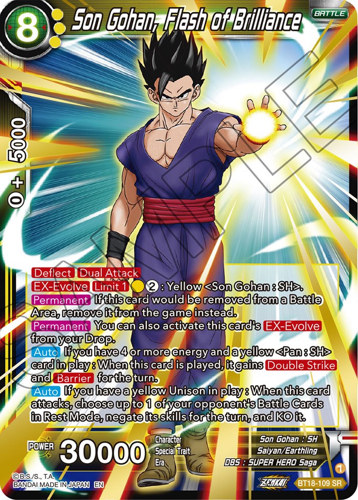 Son Gohan, Flash of Brilliance (BT18-109) [Dawn of the Z-Legends] | Odin's Place