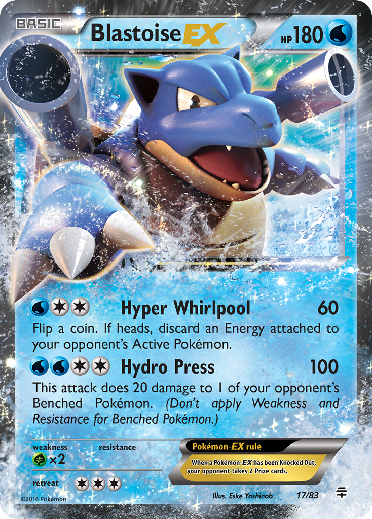 Blastoise EX (17/83) [XY: Generations] | Odin's Place
