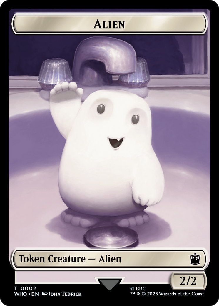 Alien // Dinosaur Double-Sided Token [Doctor Who Tokens] | Odin's Place