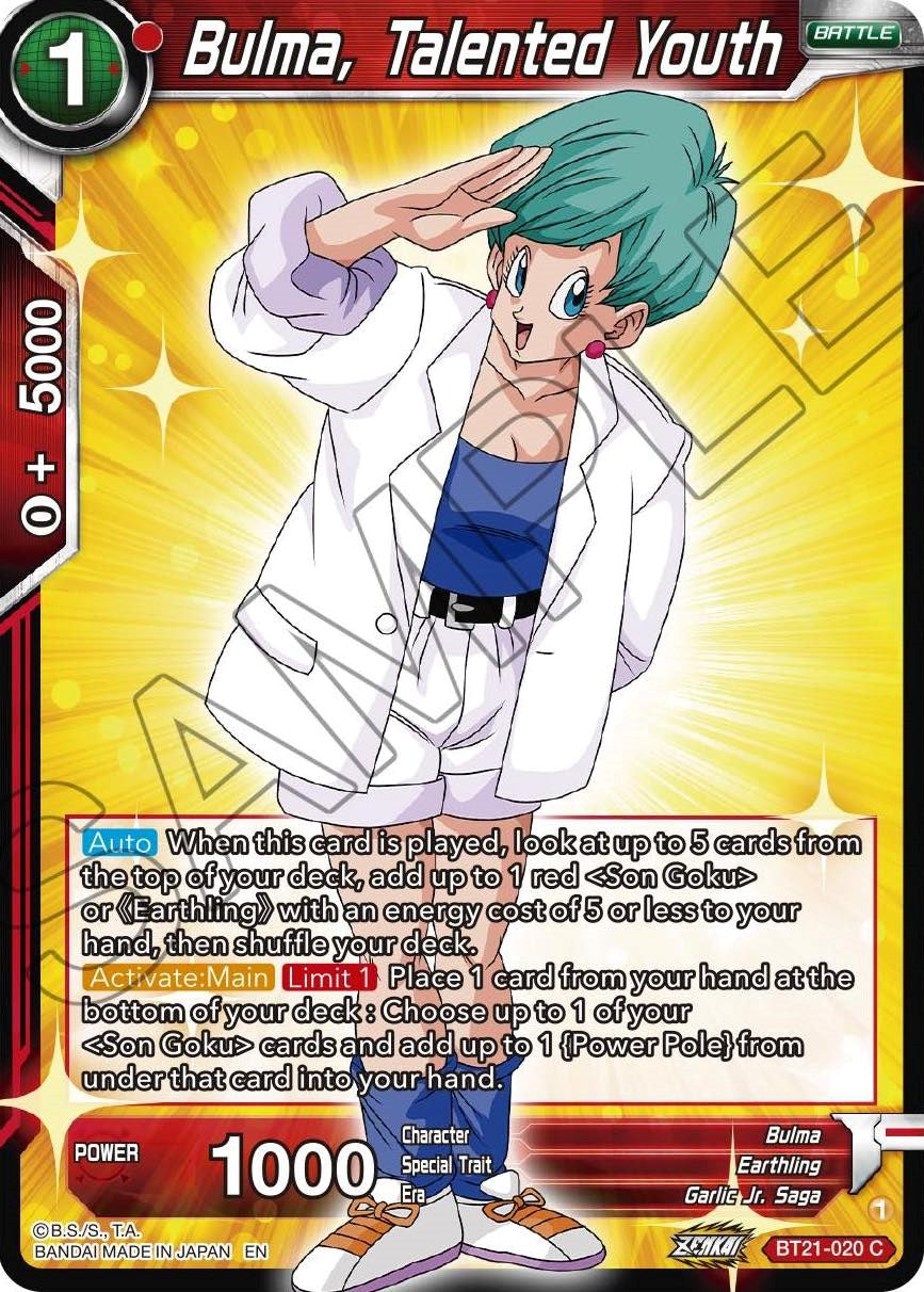 Bulma, Talented Youth (BT21-020) [Wild Resurgence] | Odin's Place