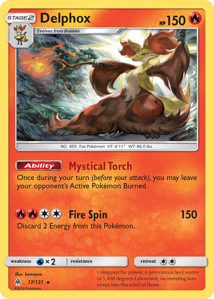 Delphox (17/131) [Sun & Moon: Forbidden Light] | Odin's Place