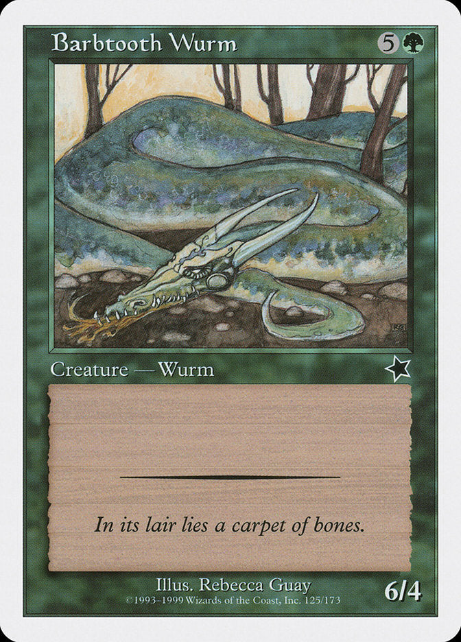 Barbtooth Wurm (125) [Starter 1999] | Odin's Place