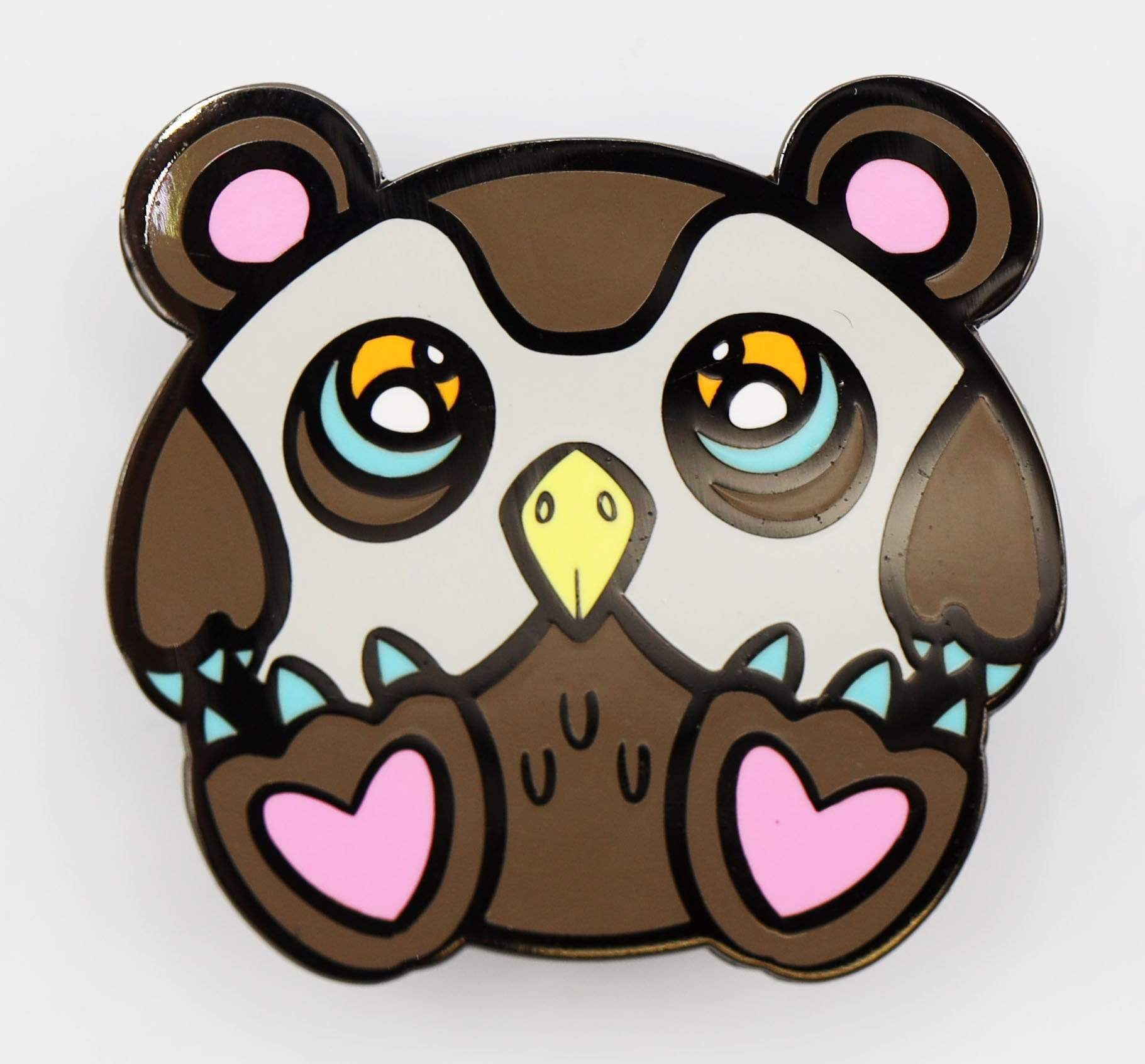 Foam Brain Pin: Baby Monster Pin Owl Bear | Odin's Place
