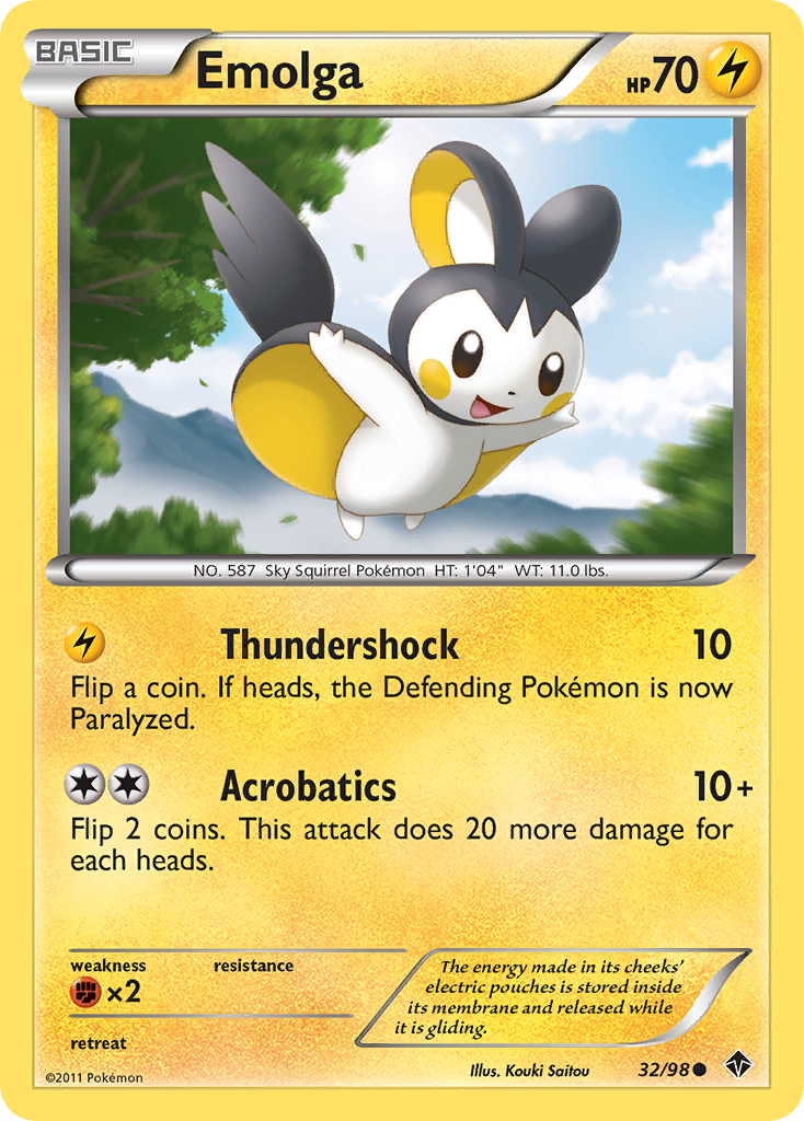 Emolga (32/98) [Black & White: Emerging Powers] | Odin's Place