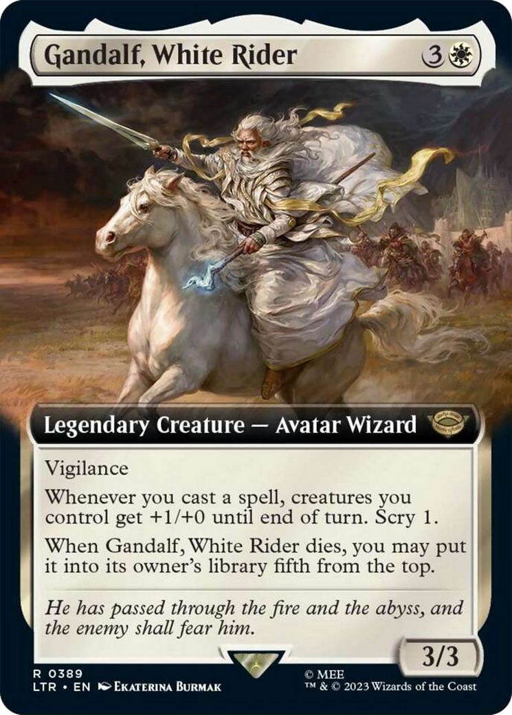 Gandalf, White Rider (Extended Art) [The Lord of the Rings: Tales of Middle-Earth] | Odin's Place
