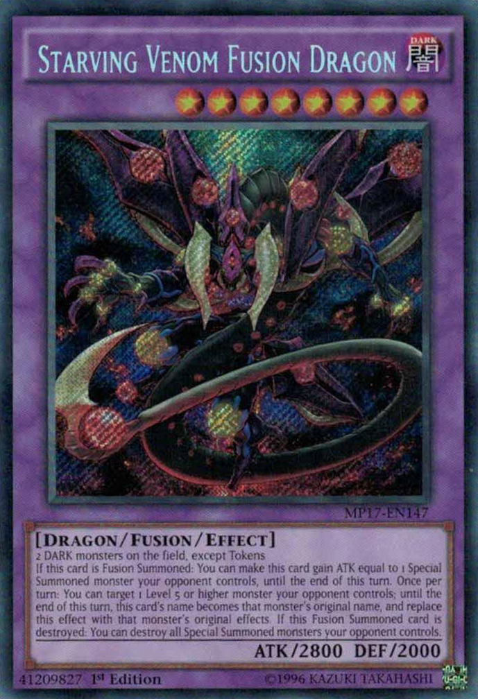 Starving Venom Fusion Dragon [MP17-EN147] Secret Rare | Odin's Place