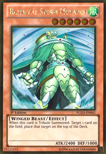 Raiza the Storm Monarch [PGLD-EN062] Gold Rare | Odin's Place