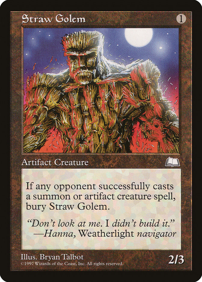 Straw Golem (158) [Weatherlight] | Odin's Place