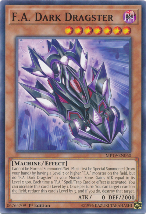 F.A. Dark Dragster [MP19-EN060] Common | Odin's Place