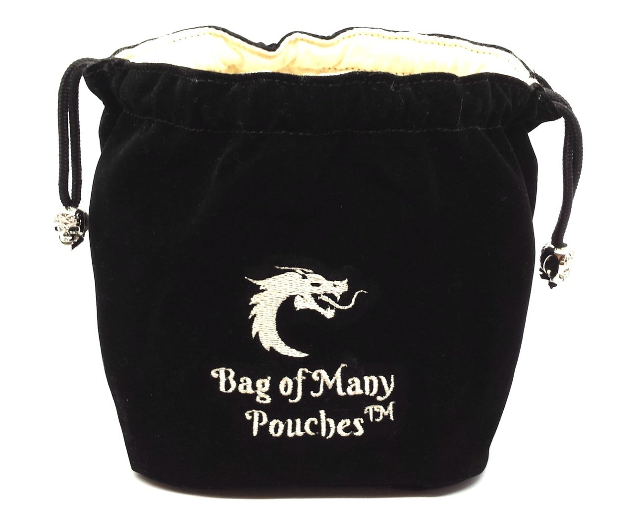 Old School Dice Bag of Many Pouches: Black | Odin's Place