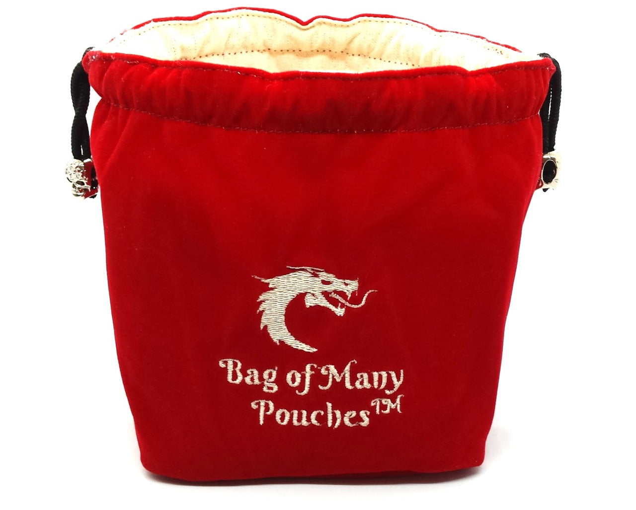 Old School Dice Bag of Many Pouches: Red | Odin's Place