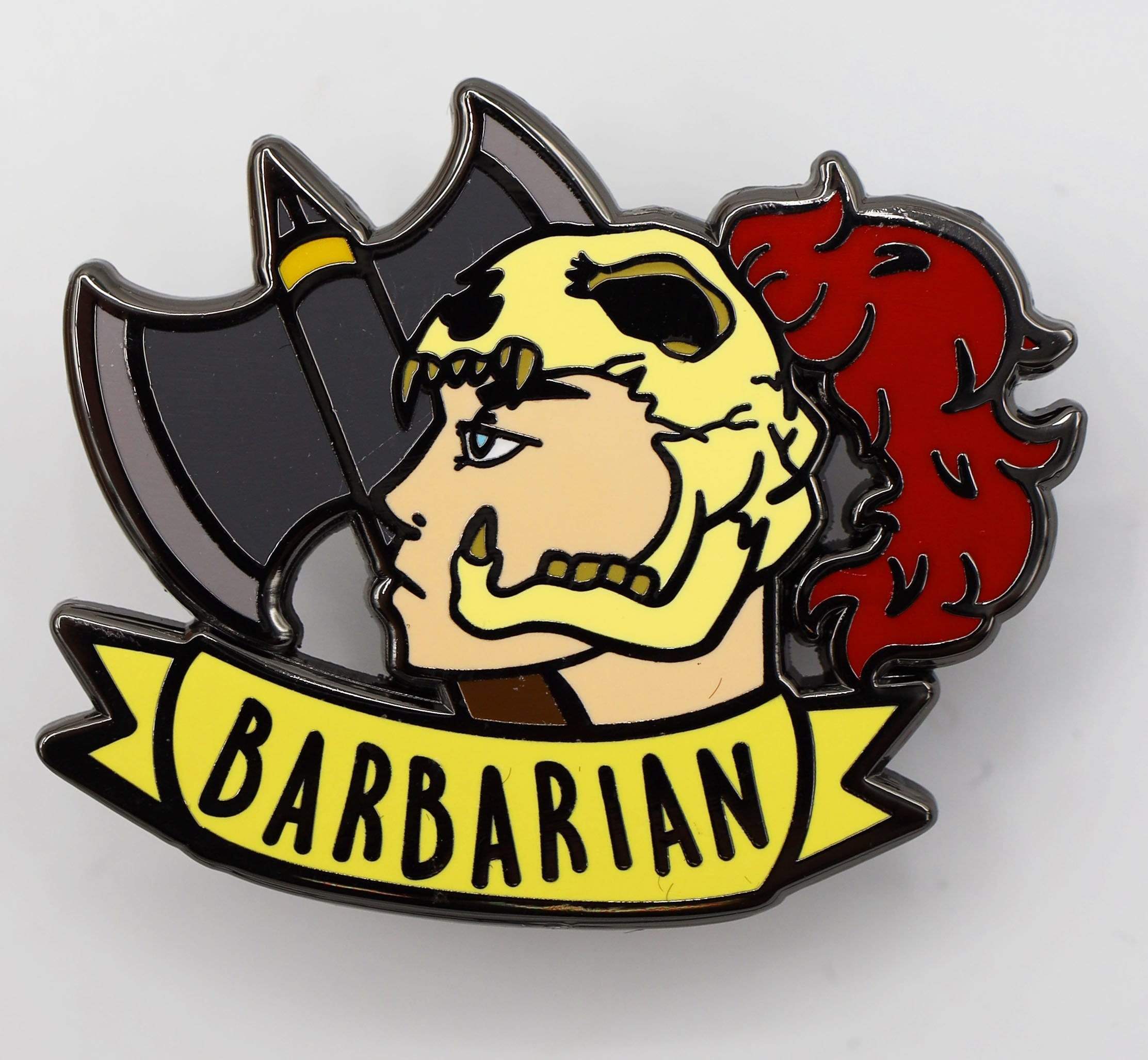 Foam Brain Pin: Class Banner Barbarian | Odin's Place
