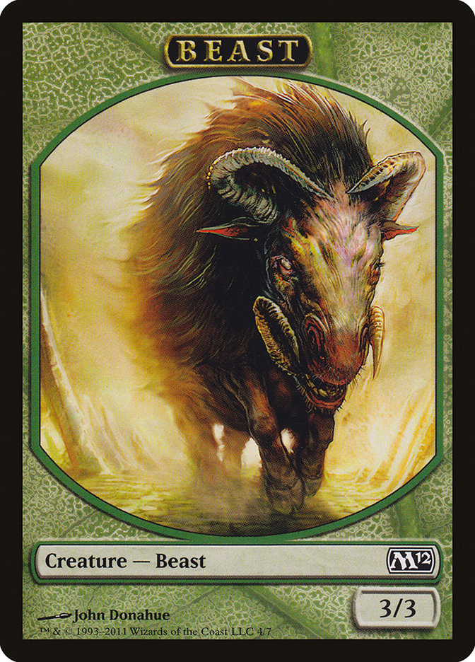 Beast Token (4) [Magic 2012 Tokens] | Odin's Place