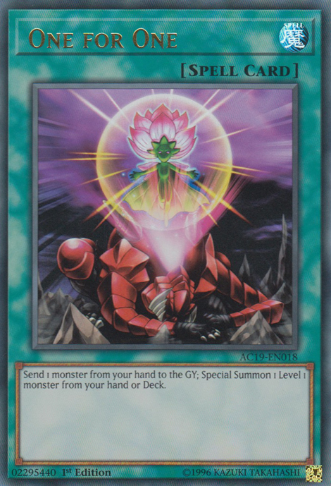 One for One [AC19-EN018] Ultra Rare | Odin's Place