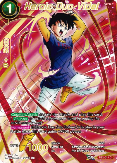 Heroic Duo Videl (Alternate Art) (TB2-011) [Special Anniversary Set 2021] | Odin's Place