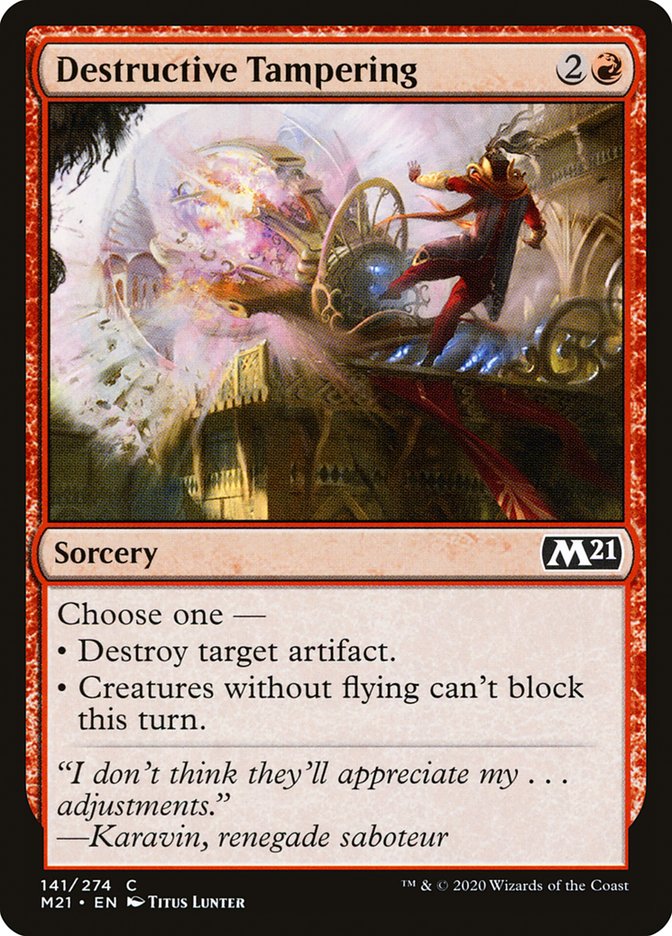 Destructive Tampering [Core Set 2021] | Odin's Place