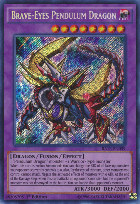 Brave-Eyes Pendulum Dragon [RATE-EN039] Secret Rare | Odin's Place