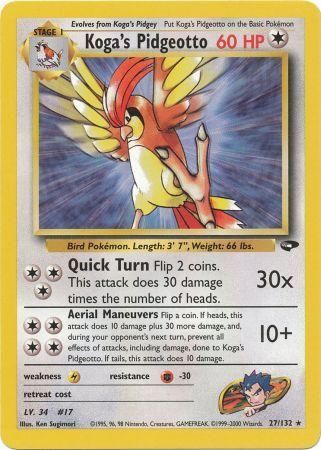 Koga's Pidgeotto (27/132) [Gym Challenge Unlimited] | Odin's Place
