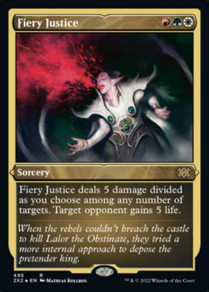 Fiery Justice (Foil Etched) [Double Masters 2022] | Odin's Place