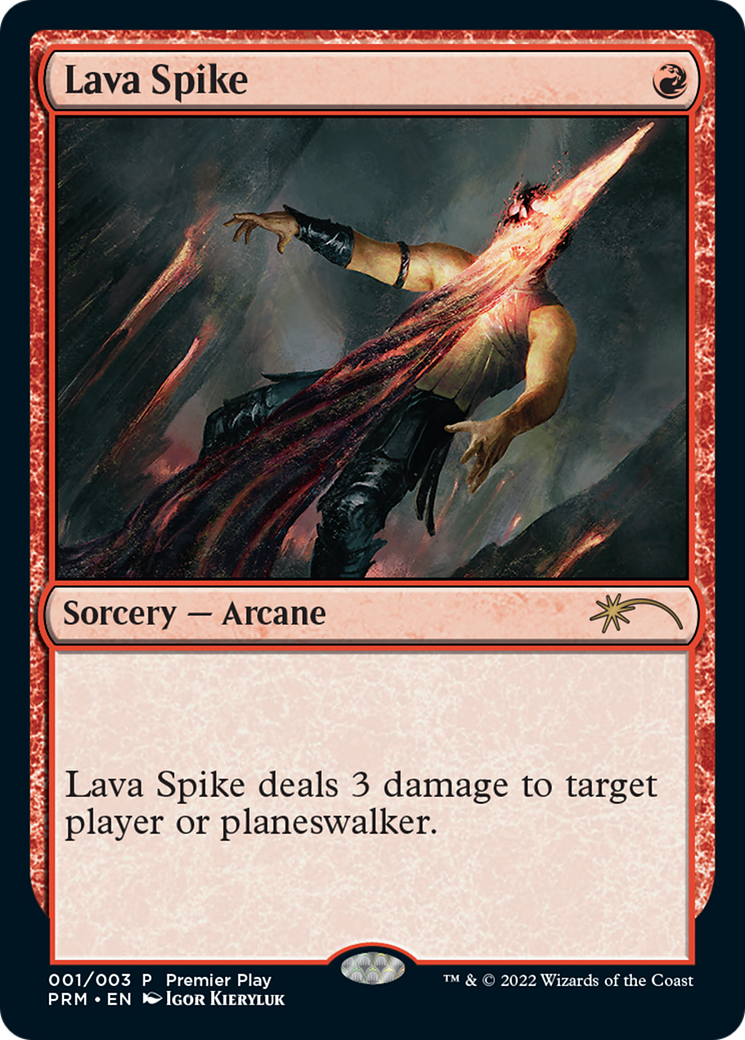 Lava Spike (Premier Play) [Pro Tour Promos] | Odin's Place