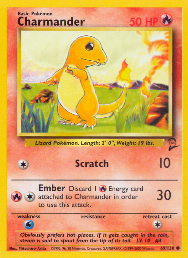 Charmander (69/130) [Base Set 2] | Odin's Place