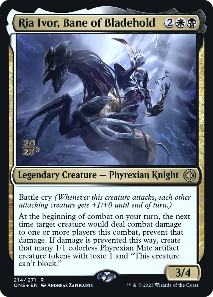Ria Ivor, Bane of Bladehold [Phyrexia: All Will Be One Prerelease Promos] | Odin's Place