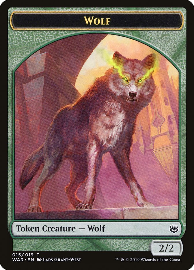 Wolf Token (15) [War of the Spark Tokens] | Odin's Place