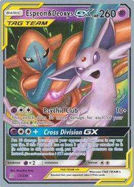 Espeon & Deoxys GX (72/236) (Perfection - Henry Brand) [World Championships 2019] | Odin's Place