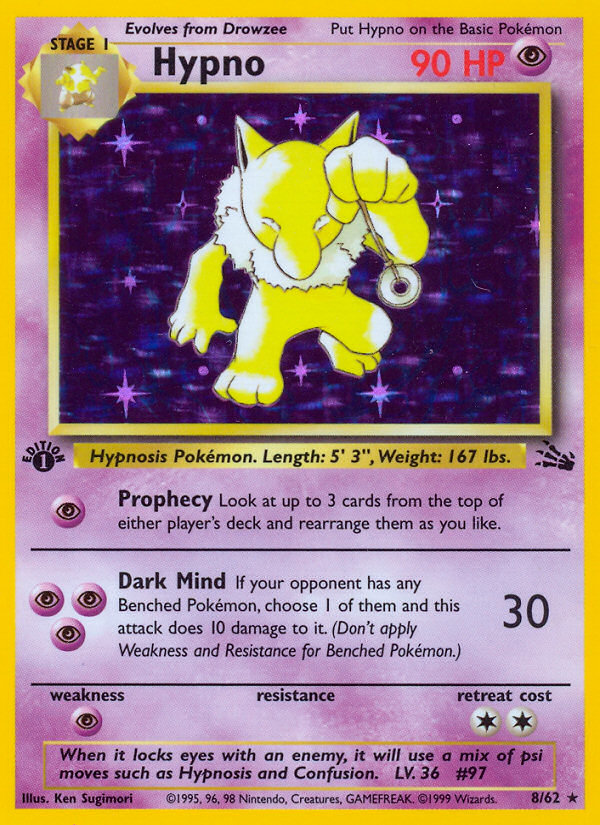 Hypno (8/62) [Fossil 1st Edition] | Odin's Place