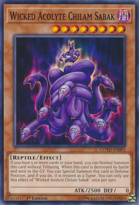 Wicked Acolyte Chilam Sabak [COTD-EN093] Common | Odin's Place