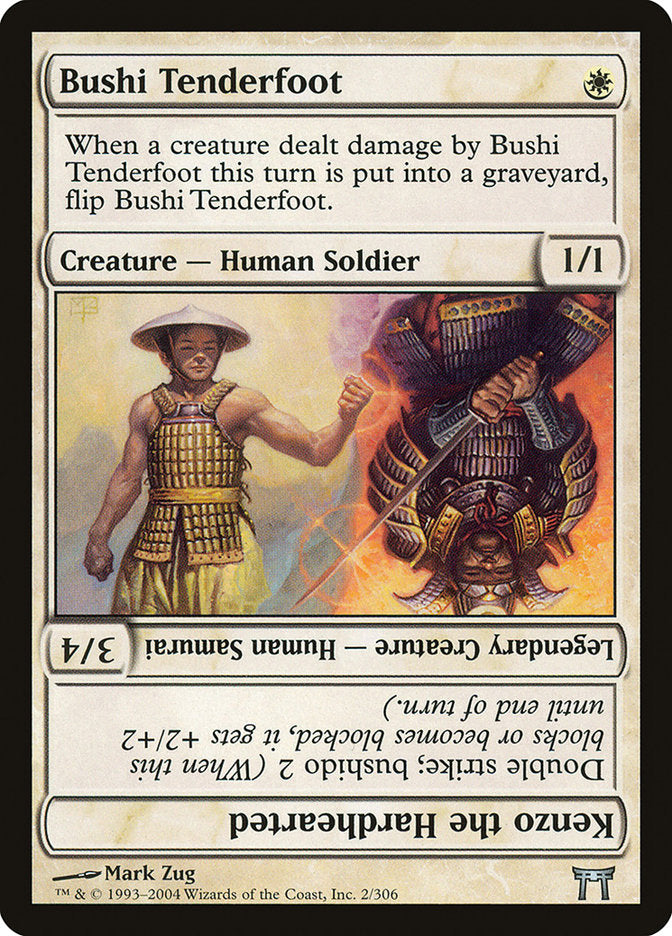 Bushi Tenderfoot // Kenzo the Hardhearted (2) [Champions of Kamigawa] | Odin's Place