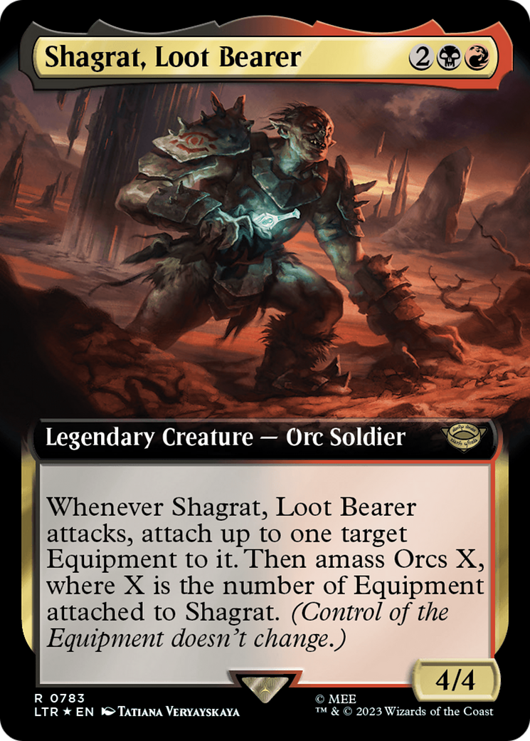 Shagrat, Loot Bearer (Extended Art) (Surge Foil) [The Lord of the Rings: Tales of Middle-Earth] | Odin's Place