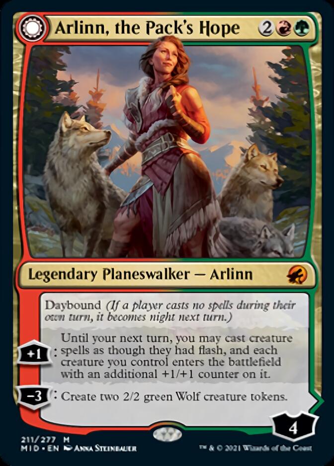 Arlinn, the Pack's Hope // Arlinn, the Moon's Fury [Innistrad: Midnight Hunt] | Odin's Place