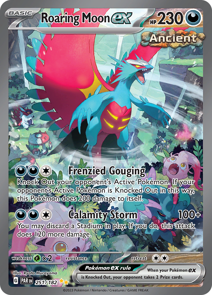 Roaring Moon ex (251/182) [Scarlet & Violet: Paradox Rift] | Odin's Place