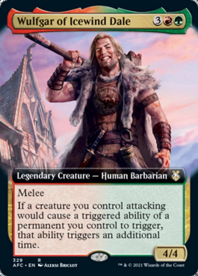 Wulfgar of Icewind Dale (Extended Art) [Dungeons & Dragons: Adventures in the Forgotten Realms Commander] | Odin's Place