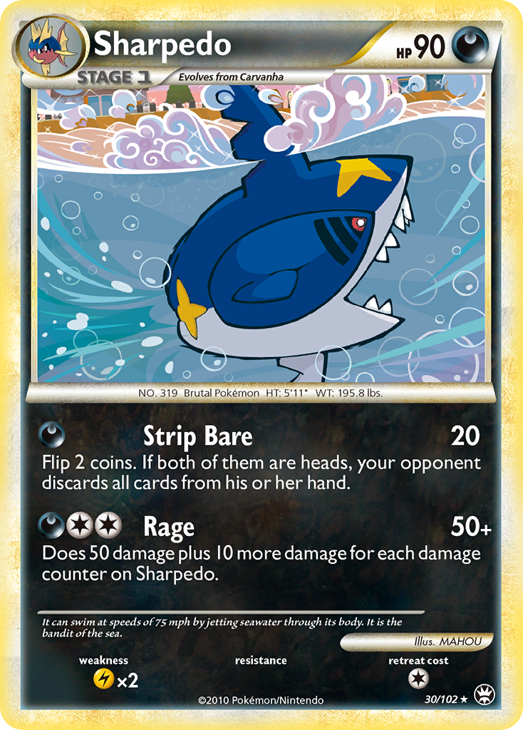 Sharpedo (30/102) [HeartGold & SoulSilver: Triumphant] | Odin's Place