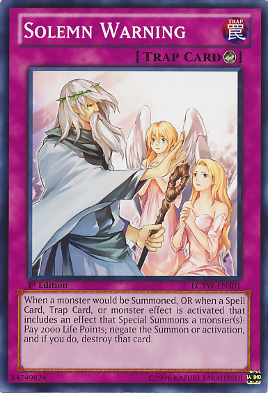 Solemn Warning [LCYW-EN301] Common | Odin's Place