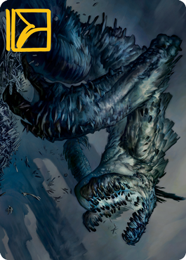 Necrogoyf Art Card (Gold-Stamped Signature) [Modern Horizons 2 Art Series] | Odin's Place