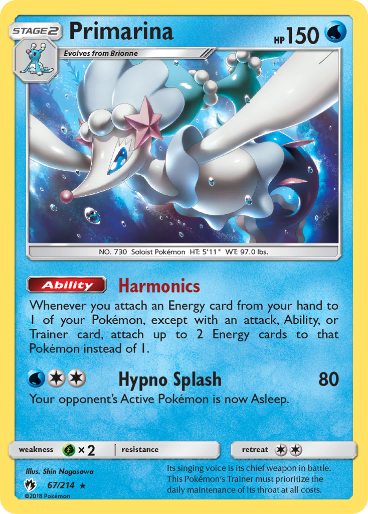 Primarina (67/214) [Sun & Moon: Lost Thunder] | Odin's Place