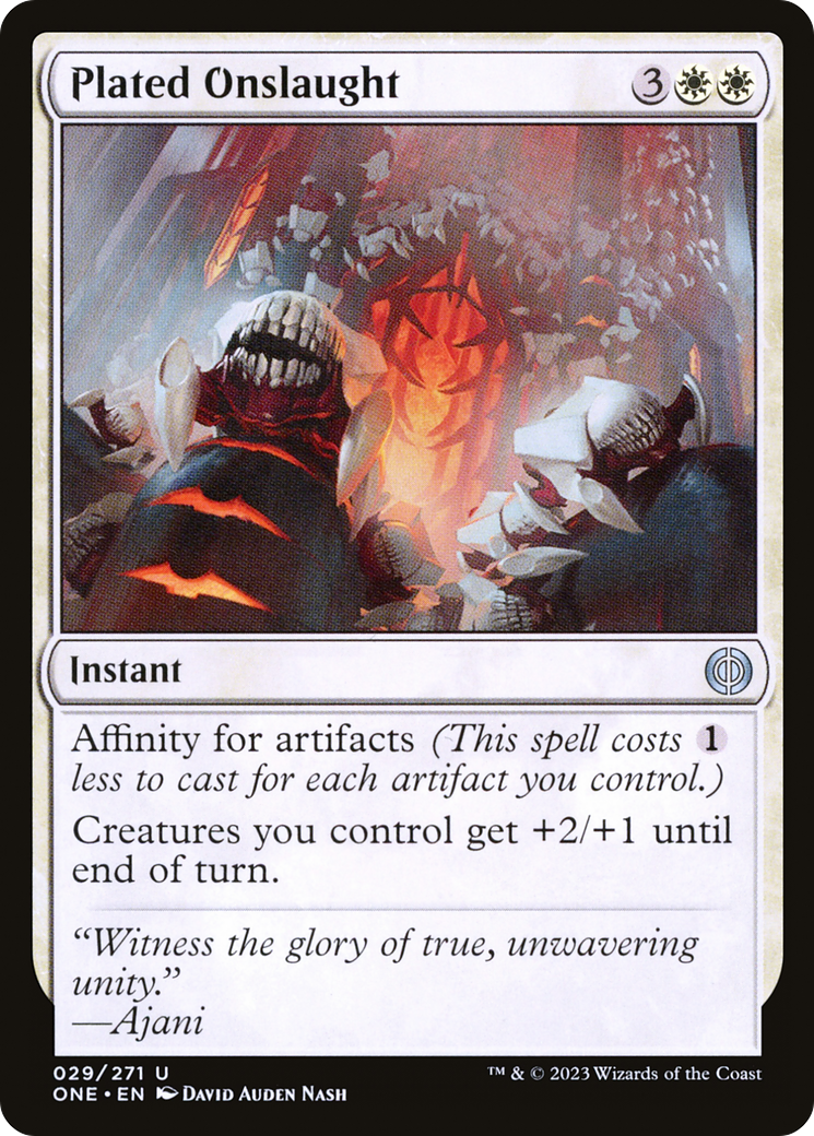 Plated Onslaught [Phyrexia: All Will Be One] | Odin's Place