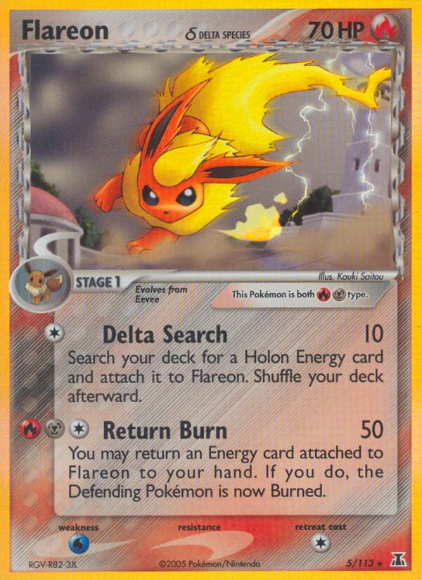 Flareon (5/113) (Delta Species) [EX: Delta Species] | Odin's Place