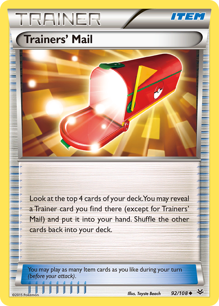 Trainers' Mail (92/108) [XY: Roaring Skies] | Odin's Place