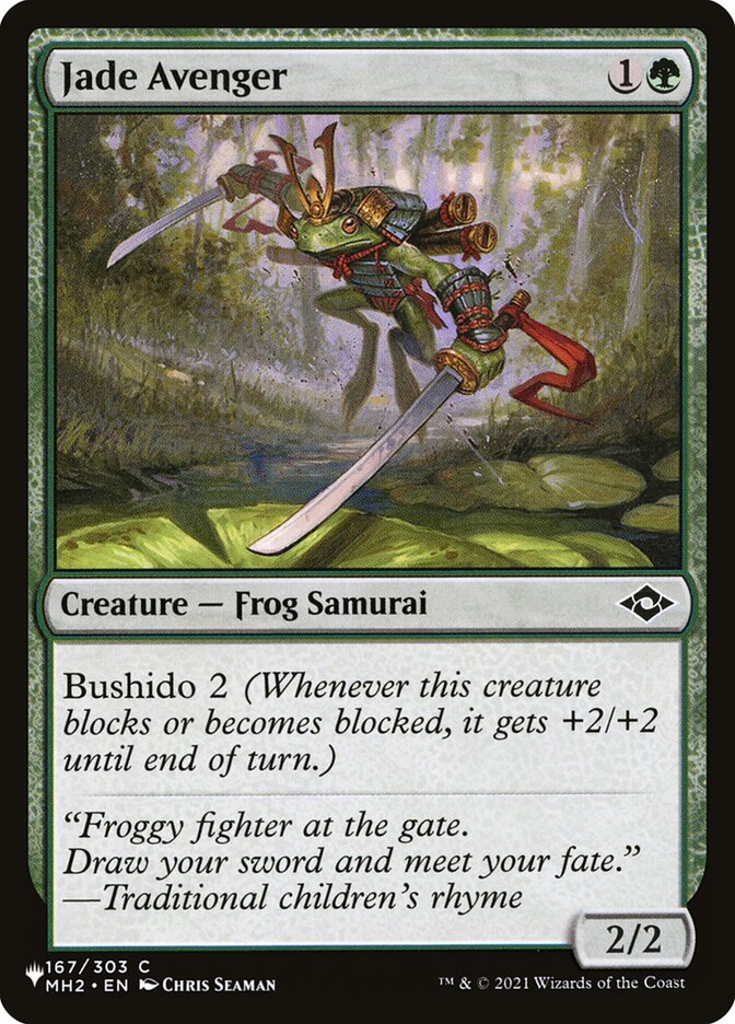 Jade Avenger [The List] | Odin's Place