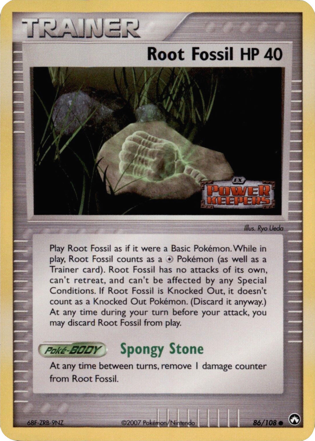 Root Fossil (86/108) (Stamped) [EX: Power Keepers] | Odin's Place