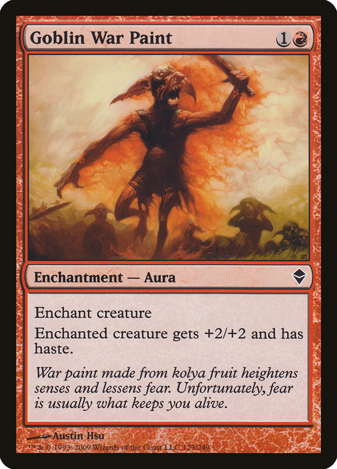 Goblin War Paint (129) [Zendikar] | Odin's Place